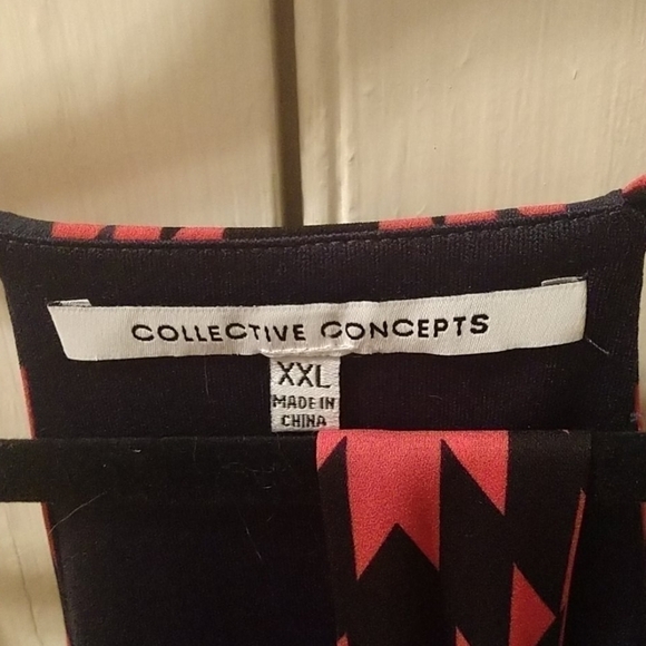 Collective Concepts Chevron Sleeveless Dress - Picture 3 of 7